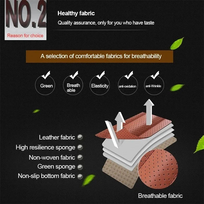 Universal Car Front Seat Cover Breathable Leather Pad Cushion Surround Protector